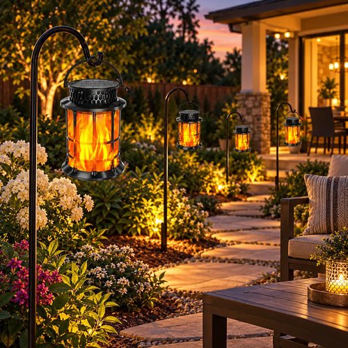 lampvero® 🔥☀️ Solar Flame Lantern