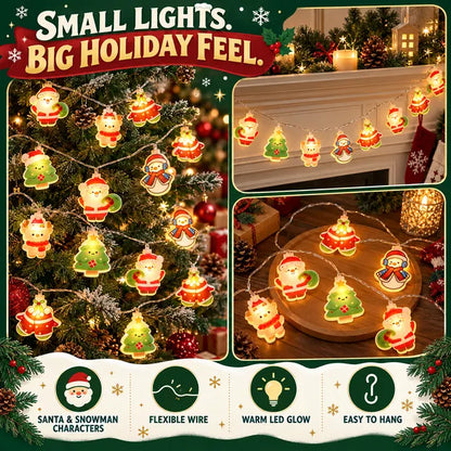 lampvero® 🎄✨ Christmas Character String Lights