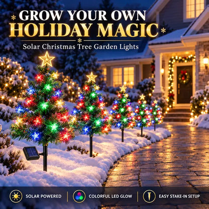 lampvero® 🎄☀️ Solar Christmas Tree Garden Lights
