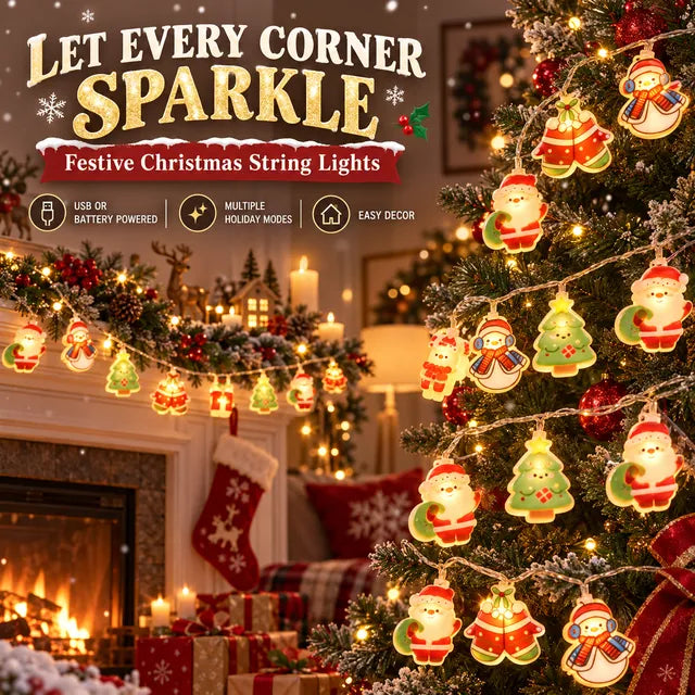lampvero® 🎄✨ Christmas Character String Lights