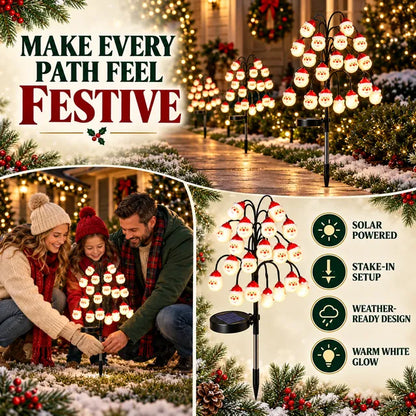 lampvero® 🎅☀️ Santa Solar Pathway Lights