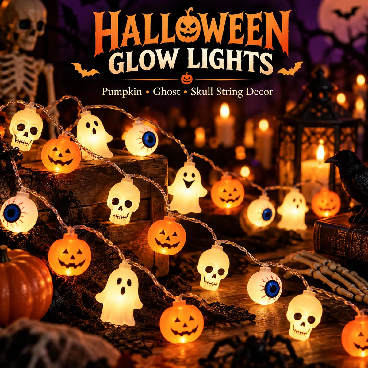 lampvero® 🎃👻 Halloween Glow String Lights