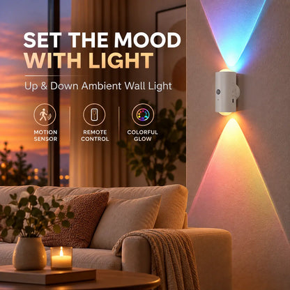 lampvero® 🌈✨ Up & Down Ambient Motion Wall Light