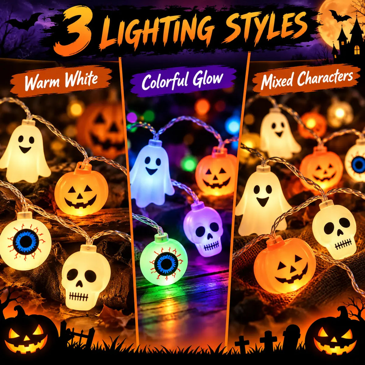 lampvero® 🎃👻 Halloween Glow String Lights