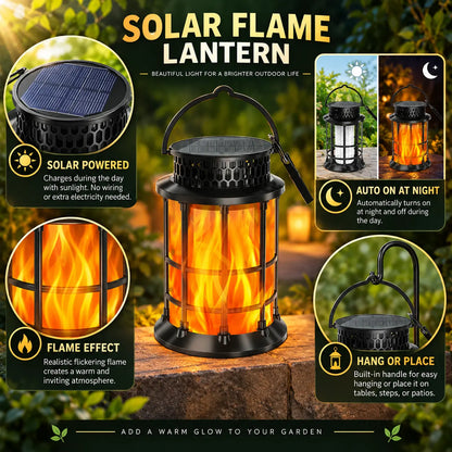 lampvero® 🔥☀️ Solar Flame Lantern