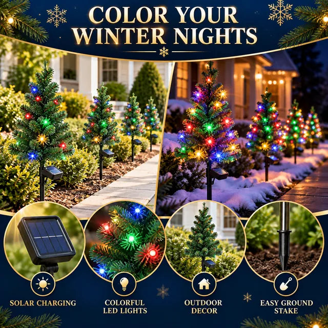 lampvero® 🎄☀️ Solar Christmas Tree Garden Lights